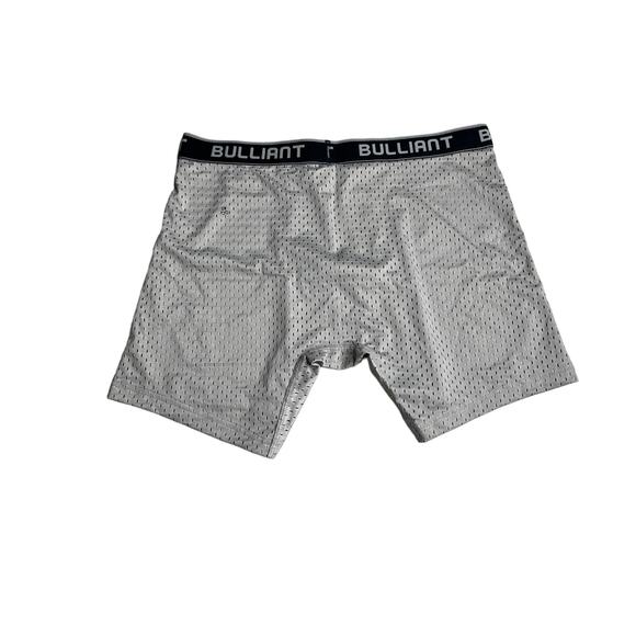 6-33 BULLIANT Men's Boxer Briefs Mesh Gray Large - Picture 3 of 4